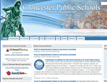Tablet Screenshot of gloucesterschools.com